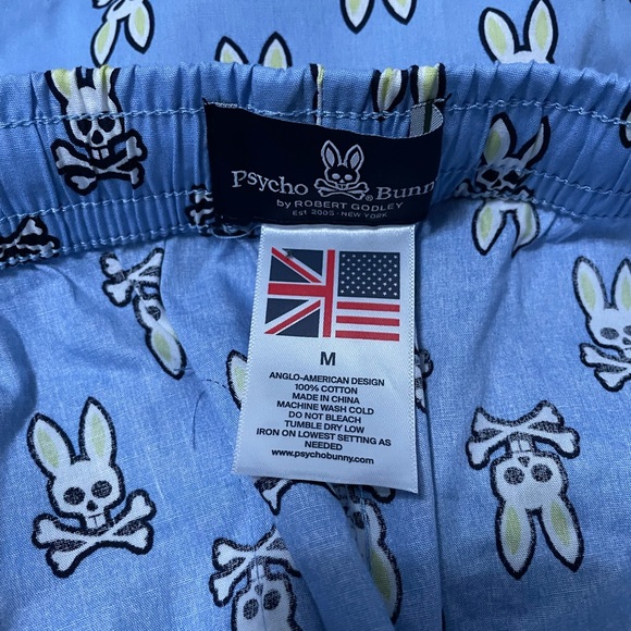 NWT Psycho Bunny Woven Poplin Lounge Pants Pajama - Picture 5 of 6